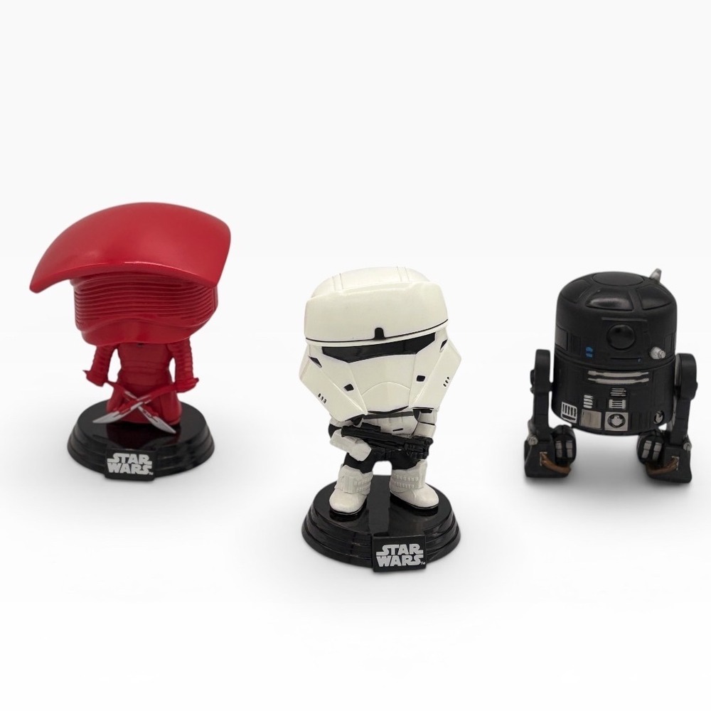 Star Wars Red Guard Stormtrooper Droid Bobblehead‎ Figure Lot